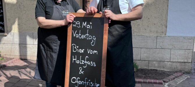 🎉 <strong>Vatertag am 29. Mai – Zeit für Genuss & Geselligkeit!</strong> 🍻